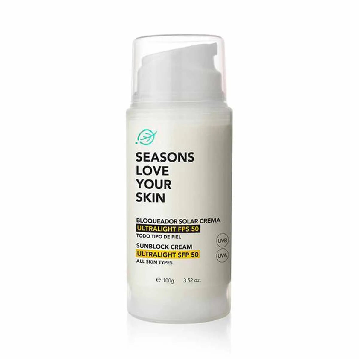 Bloqueador Solar Crema Resistente al Agua SPF 50+